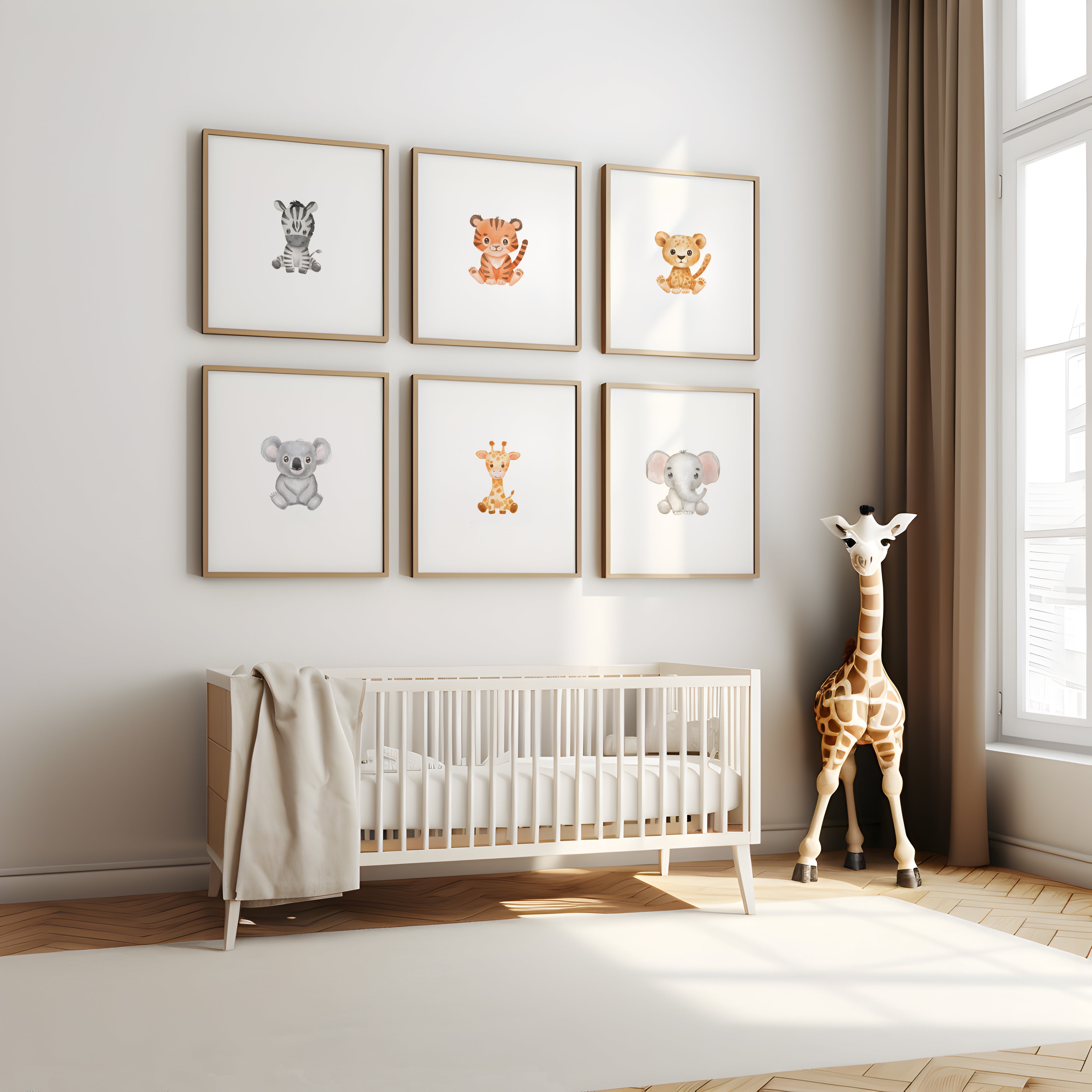 Premium Poster Safari Giraffe