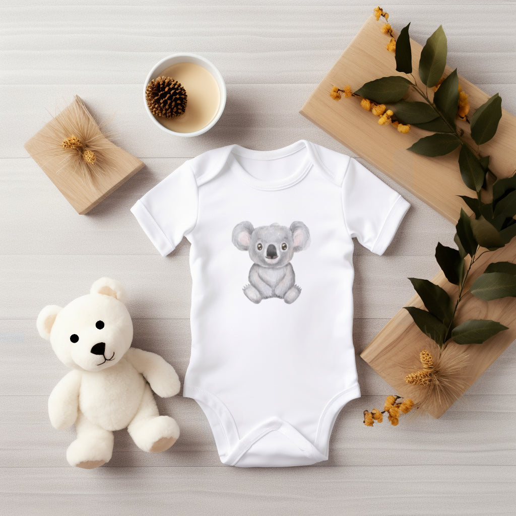 Baby Bio-Kurzarm-Body Koala