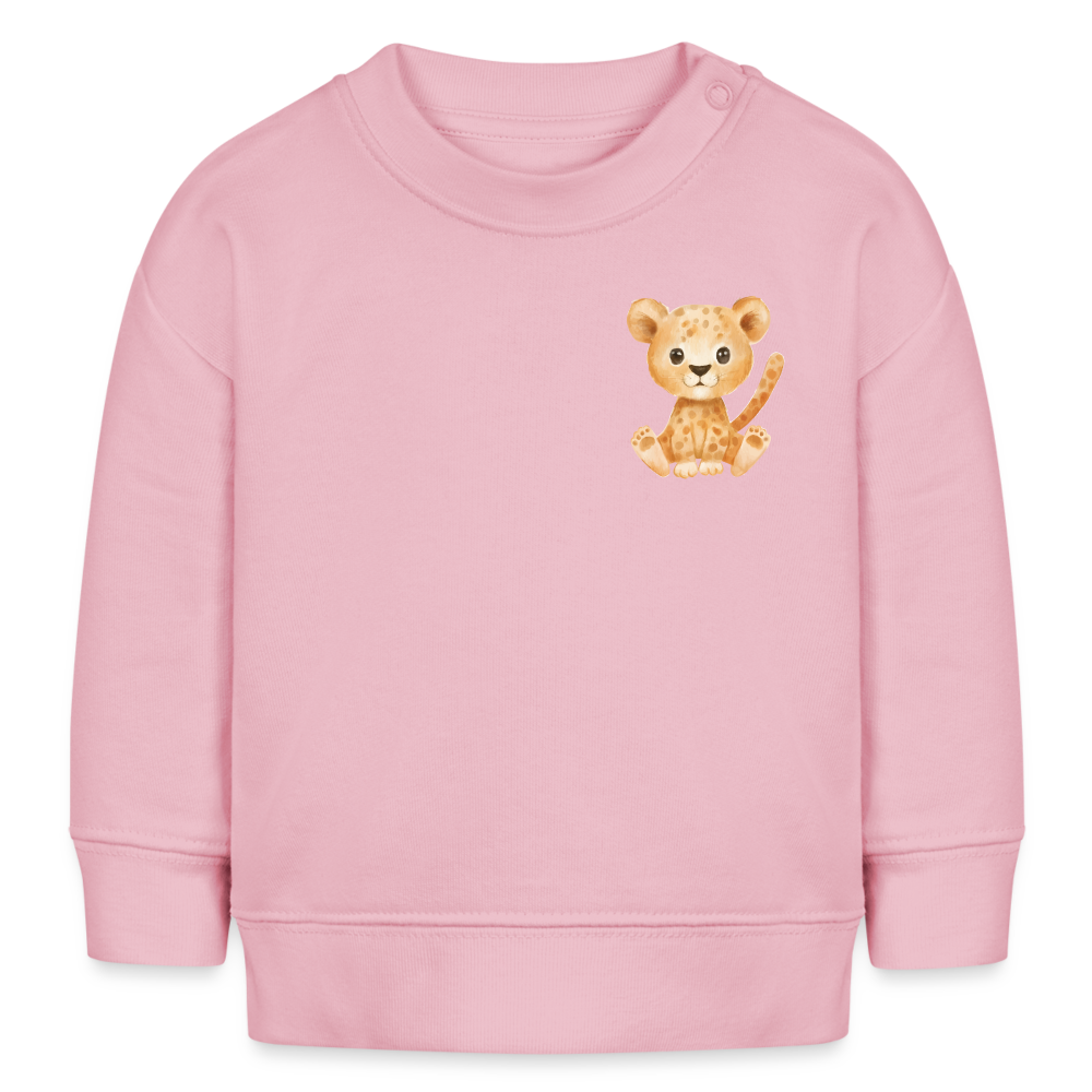 Bio Baby Sweatshirt Löwe - cotton pink