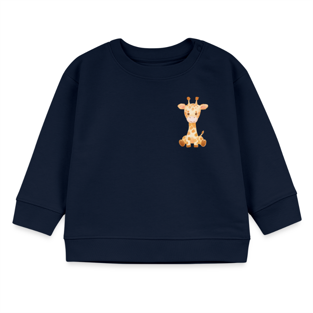 Bio Baby Sweatshirt Giraffe - navy