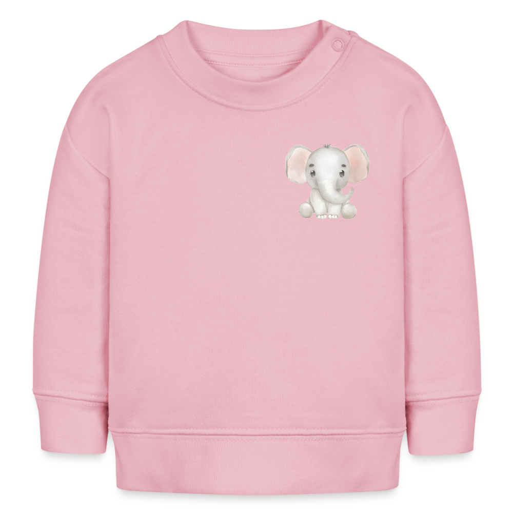 Bio Baby Sweatshirt Elefant - cotton pink