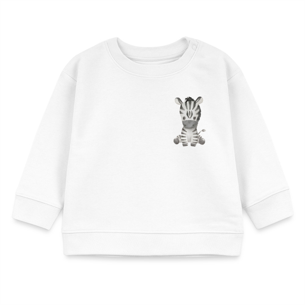 Bio Baby Sweatshirt Zebra - white