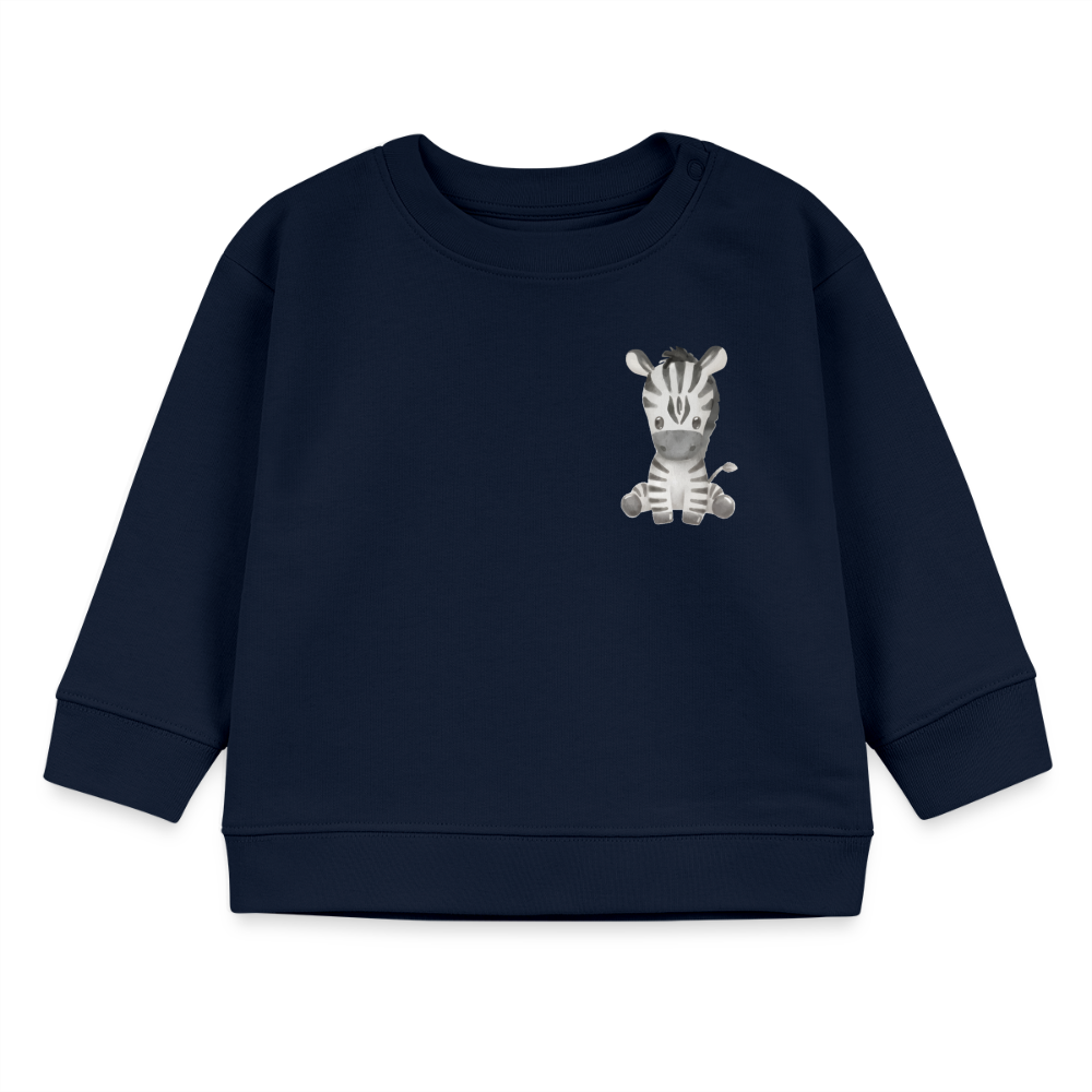 Bio Baby Sweatshirt Zebra - navy