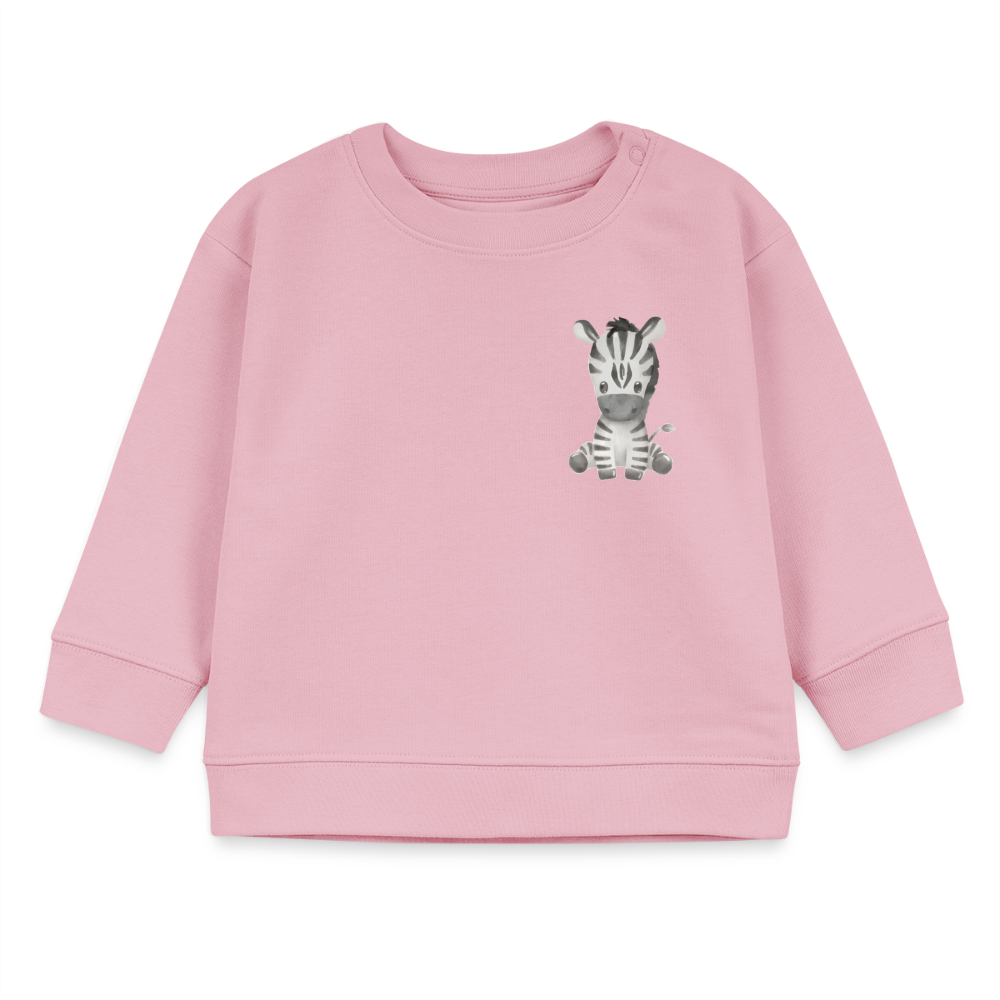 Bio Baby Sweatshirt Zebra - cotton pink