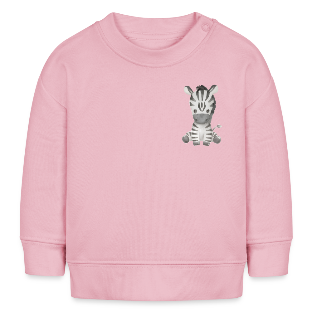 Bio Baby Sweatshirt Zebra - cotton pink