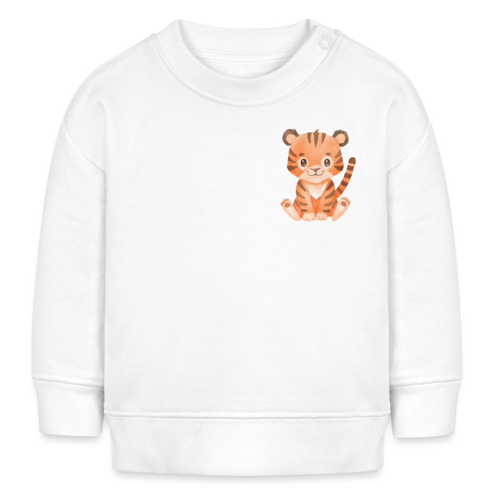 Bio Baby Sweatshirt Tiger - white