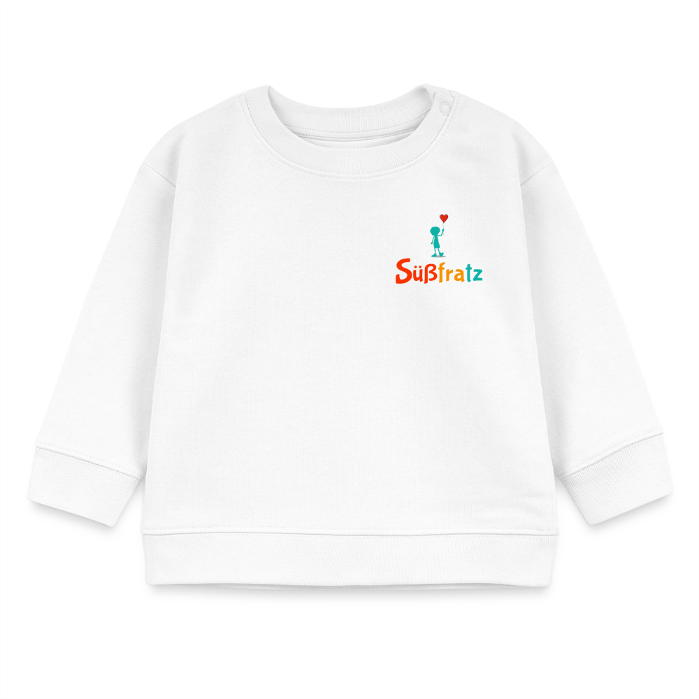 Baby Bio-Sweatshirt Süßfratz - weiß