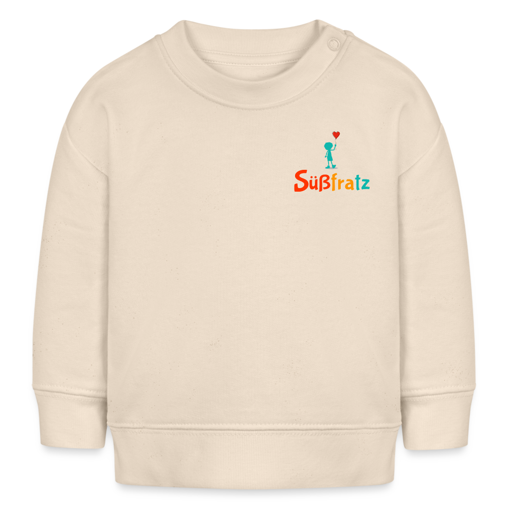 Baby Bio-Sweatshirt Süßfratz - Naturweiß