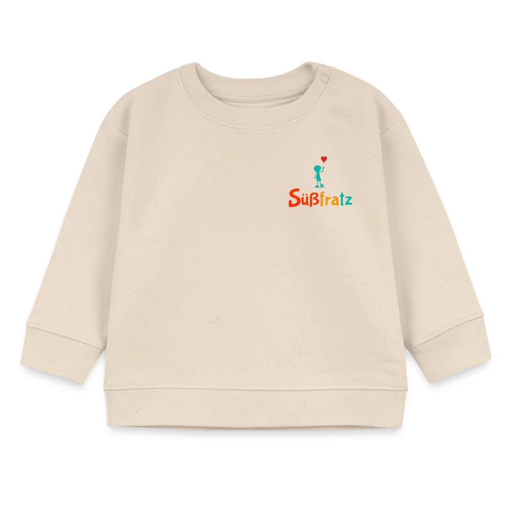 Baby Bio-Sweatshirt Süßfratz - Naturweiß