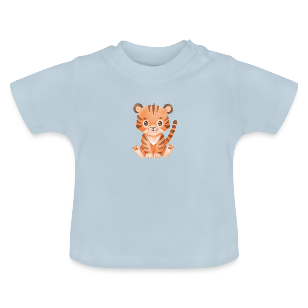 Bio-Baby T-Shirt Leopard_ - Hellblau