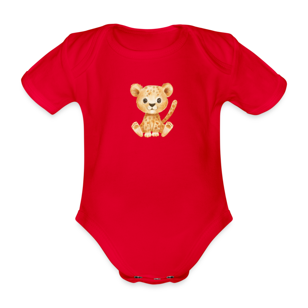 Baby Bio-Kurzarm-Body Tiger