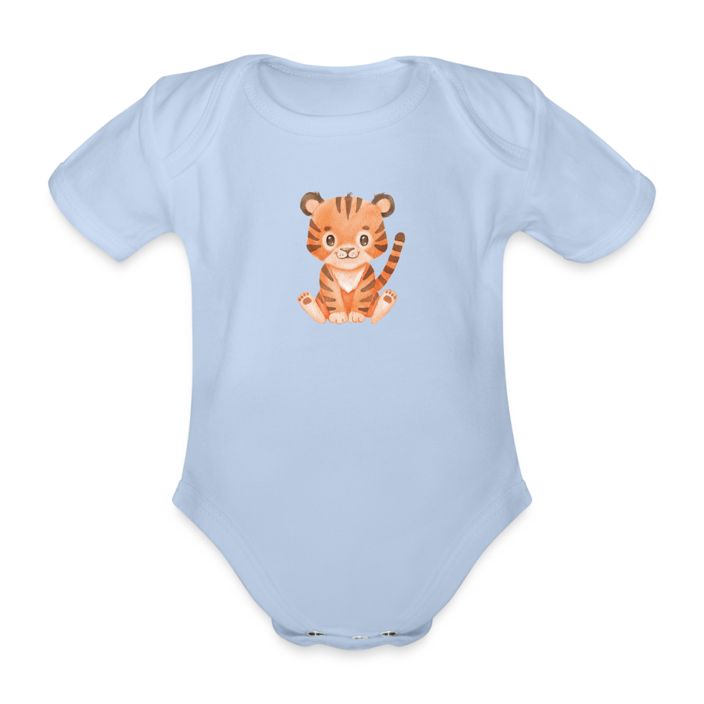 Baby Bio-Kurzarm-Body Leopard