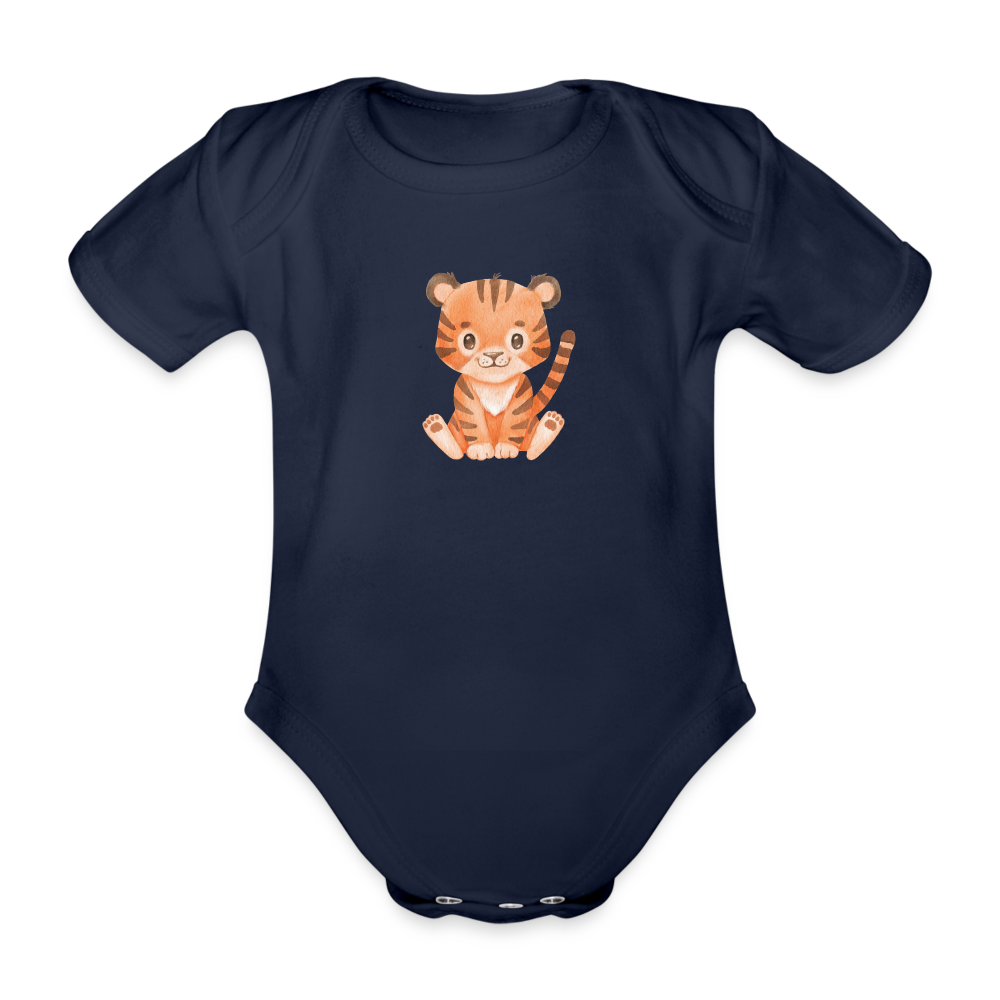 Baby Bio-Kurzarm-Body Leopard