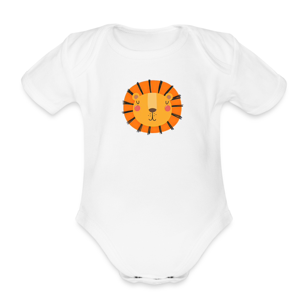 Baby Bio-Kurzarm-Body Löwe